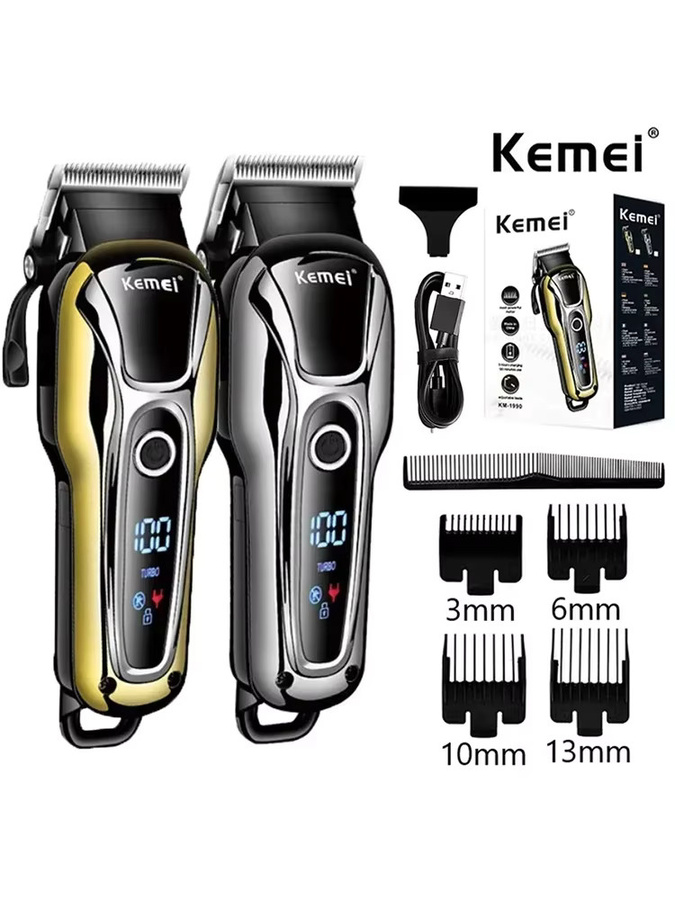 Kemei KM-1990 Elektrischer Haarschneider, Gold, Herren - Bild 6