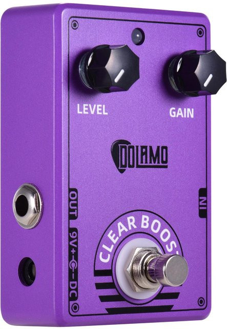 Dolamo D-6 Clear Boost Gitarreneffektpedal in Lila mit True Bypass - Bild 1