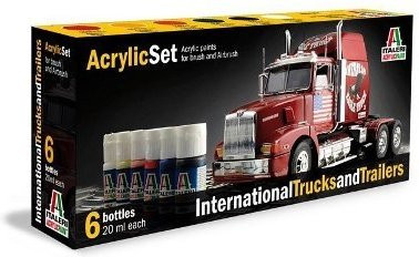 Italeri International Trucks & Trailers, Acryl Set, Fahrzeuge, Kunststoff - Bild 1
