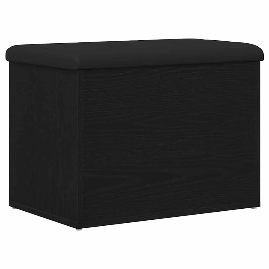 DELUKE Sitzbank JONA mit Stauraum in Schwarz und Eichen-Optik, B/T/H: 62 x 42 x 45 cm - Bild 2