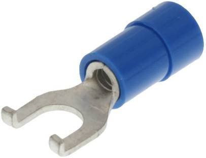 Molex Gabelkabelschuh 191210028 in Blau mit 4 mm Loch-Ø - Bild 1
