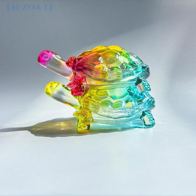 JETTING Glas-Schildkröten-Ornamente in Gold für Aquarium und Dekoration - Bild 1