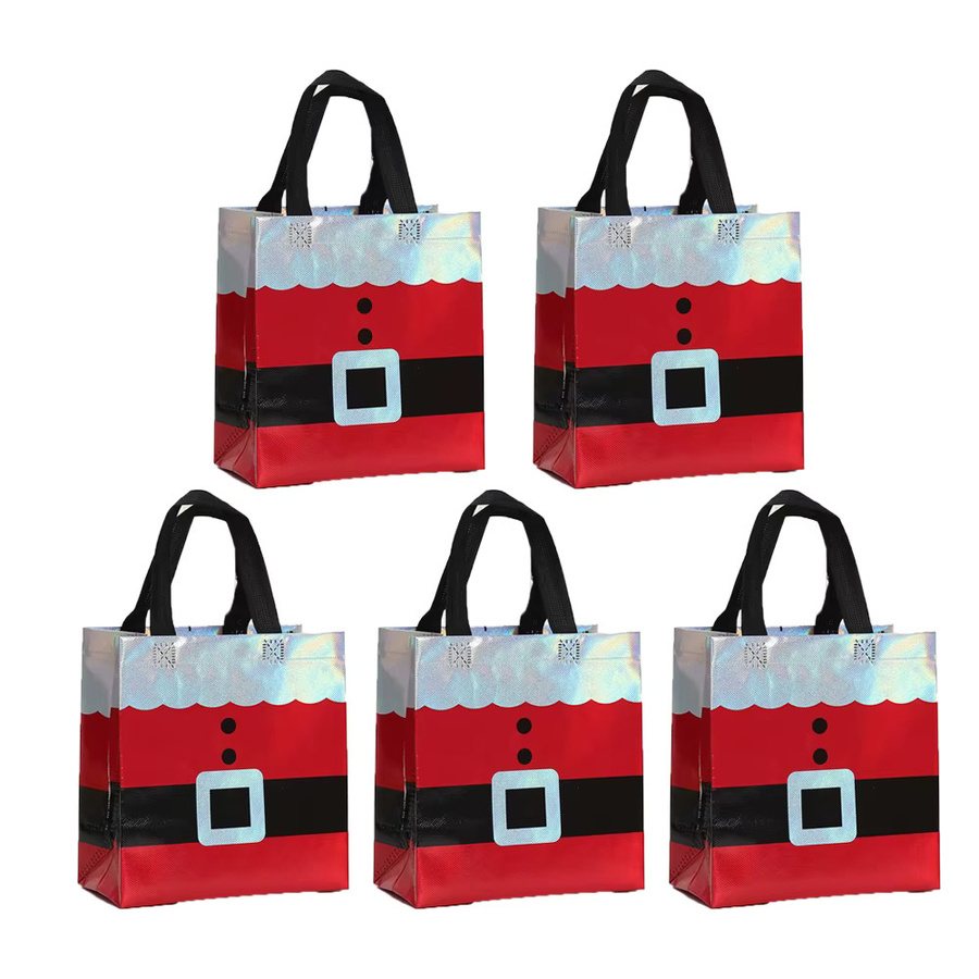 Weihnachts-Geschenkverpackungsbeutel aus Kunststoff in Rot für Geburtstage, Jubiläen und Weihnachten - Bild 2