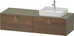 Duravit Waschtischunterschrank White Tulip in White, B/T: 160 x 55 cm - Bild 1