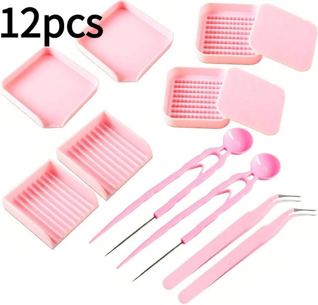 Artefakt-Stift mit Nadelspachtel, Pinzette und Hama-Perlen-Clip in Pink für dein DIY-Projekt, 2,6 mm - Bild 1