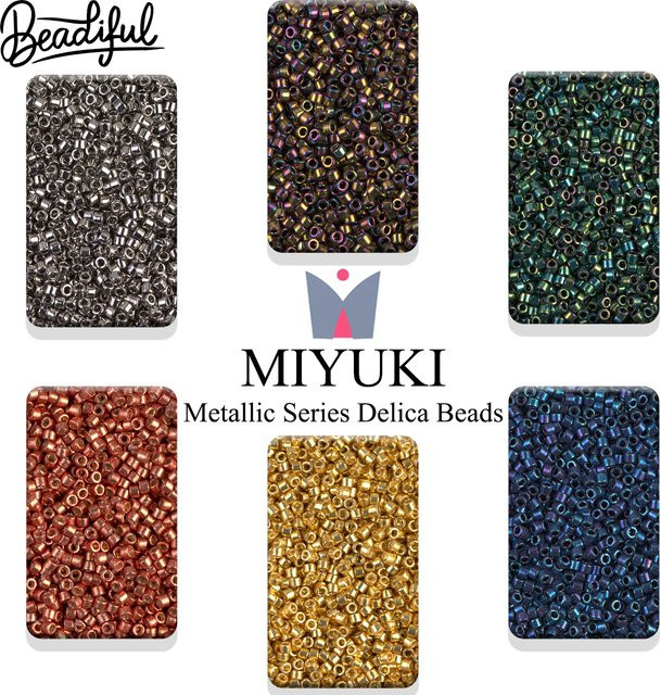 MIYUKI Delica Saatperlen, Metallic & Ceylon - Bild 1