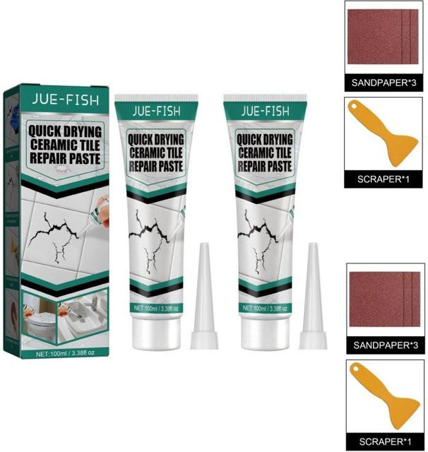 Binchi Universelle Keramik-Reparaturcreme in Weiß, wasserdicht und schnelltrocknend für Boden- und Wandfliesen - Bild 1