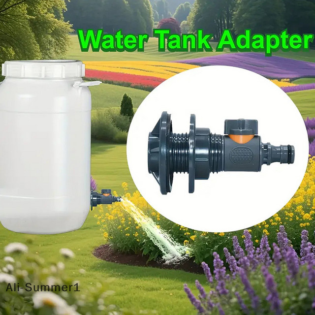 Wassertank-Anschluss mit sechs Punkten und Schaltventil für Gartenbewässerungsrohre und Wartungskupplung - Bild 1