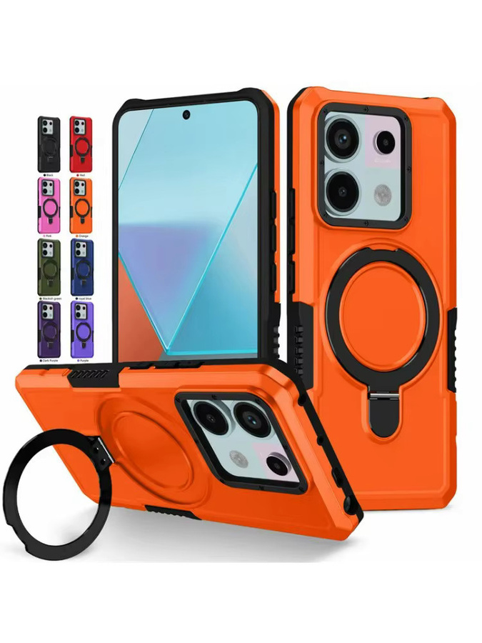 Military Grade Schutzhülle mit Ständer für Xiaomi Poco X5 X4 X3 Pro M3 5G 4G NFC in Pink - Bild 6