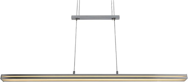 Näve LED-Pendelleuchte BAKU linear in Silber und Transparent aus Aluminium - Bild 1