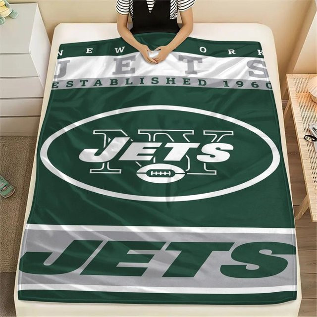 New York Jets Flanelldecke in Grün, B/B: 150 x 200 cm - Bild 1