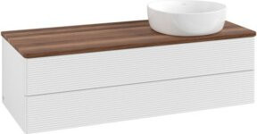 V&B Waschtischunterschrank Antao mit Frontstruktur in Weiß, B/T/H: 120 x 50 x 50 cm - Bild 1