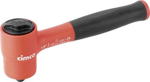 Cimco Umschaltratsche 1/4 Zoll DIN 3122 112815 in Rot, Länge: 153 mm - Bild 1