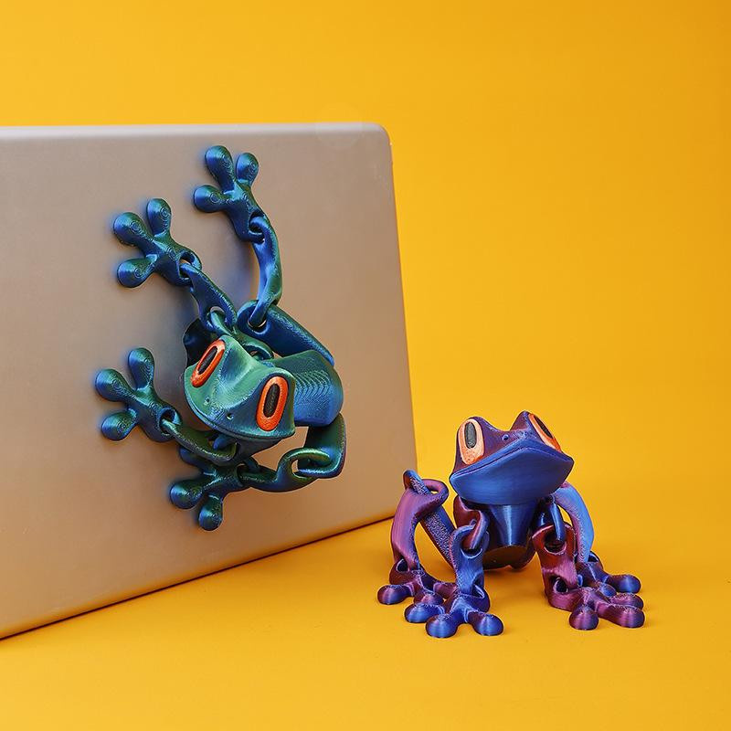 Yiran toy Frosch Kühlschrankmagnete 3D-Druck mit beweglichen Gelenken - Bild 2