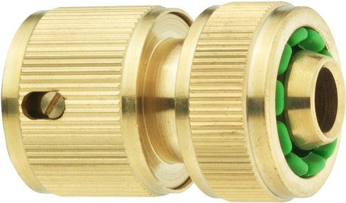 WELLWATER Schnellkupplung aus Messing in Gold, 1/2 Zoll - Bild 1