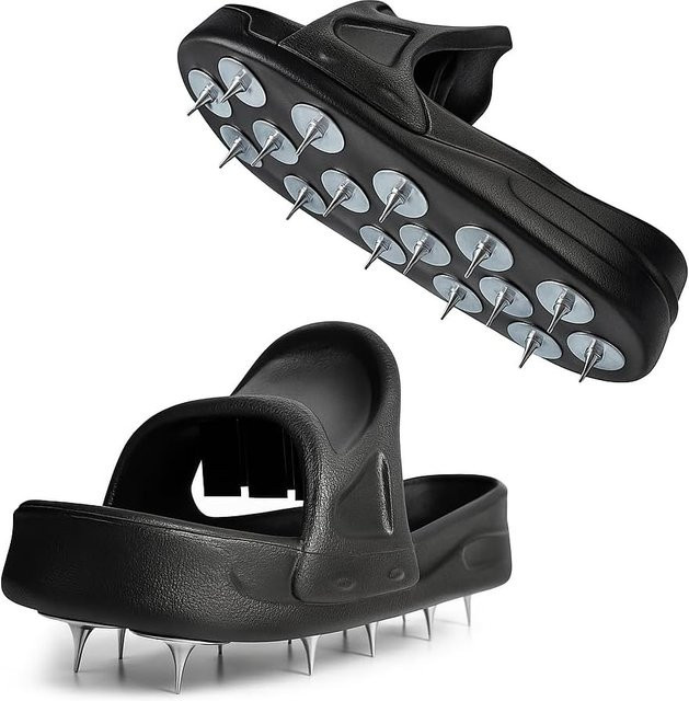 BEILU Spikes-Schuhe in Schwarz für Harzbeschichtungen und Epoxid-Decklacke auf Beton, Größe XL - Bild 1