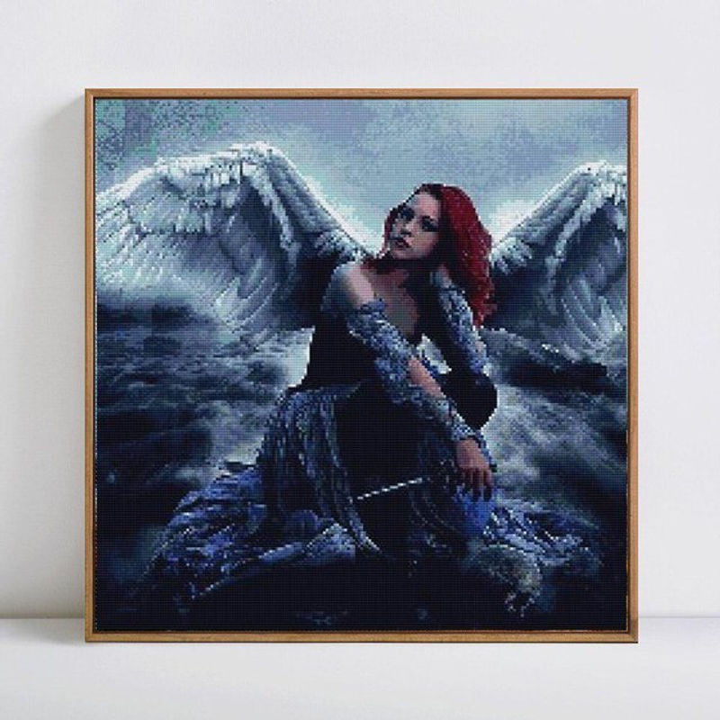 FIYO Diamond Painting Set 5D DIY Mosaik Stickbilder mit runden Strasssteinen, Mehrfarbig, B/H: 30 x 30 cm - Bild 1