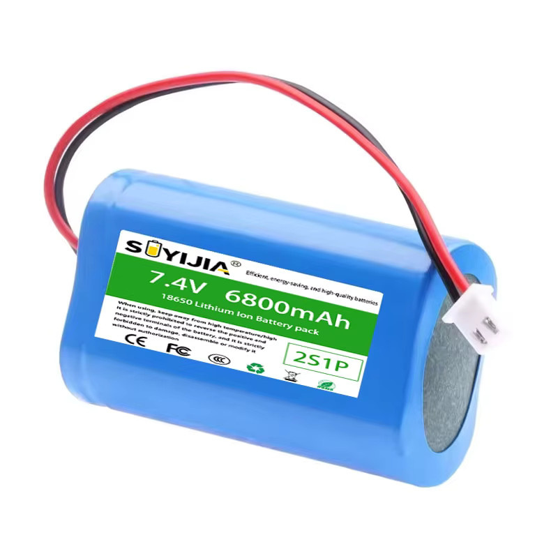 SUYIJIA Lithium-Ionen-Akku 2S1P 7,4V 6800mAh in Blau, wiederaufladbarer 18650 Ersatzakku für Kameras und Elektrospielzeug - Bild 2