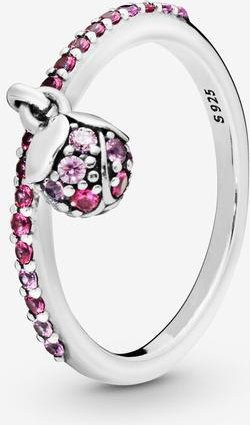 Wucifang Jewelry Ring, 925 Sterling Silber, Rose Gold, Kristall, Damen - Bild 1