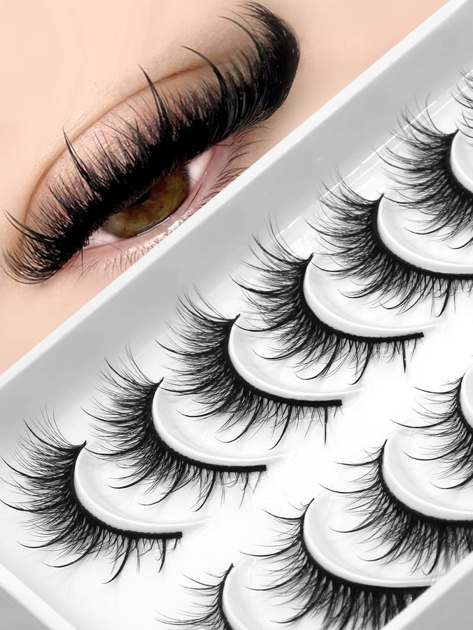 Lasvirey Künstliche Nerz-Wimpern, Black, Unisex - Bild 3