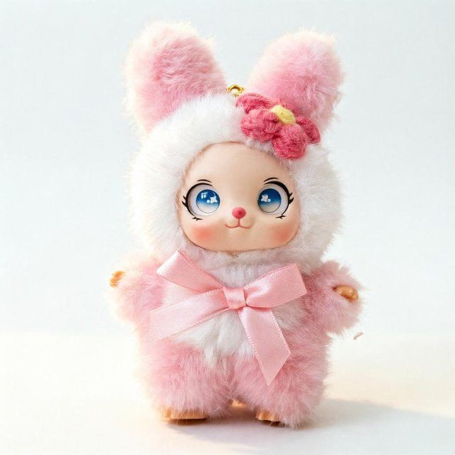 Vinyl-Gesichtspuppe, Kinderspielzeug, Rosa / Pink - Bild 1