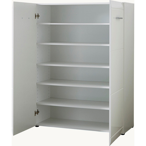 Schuhschrank Germania Adana in Weiss, modern und glänzend, B/H/T: 89 x 120 x 36 cm - Bild 3