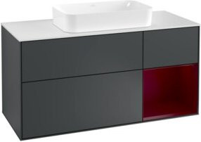 V&B Waschtischunterschrank Finion in Mattblau lackiert, Breite: 120 cm, Tiefe: 50,1 cm, Höhe: 50,1 cm - Bild 1