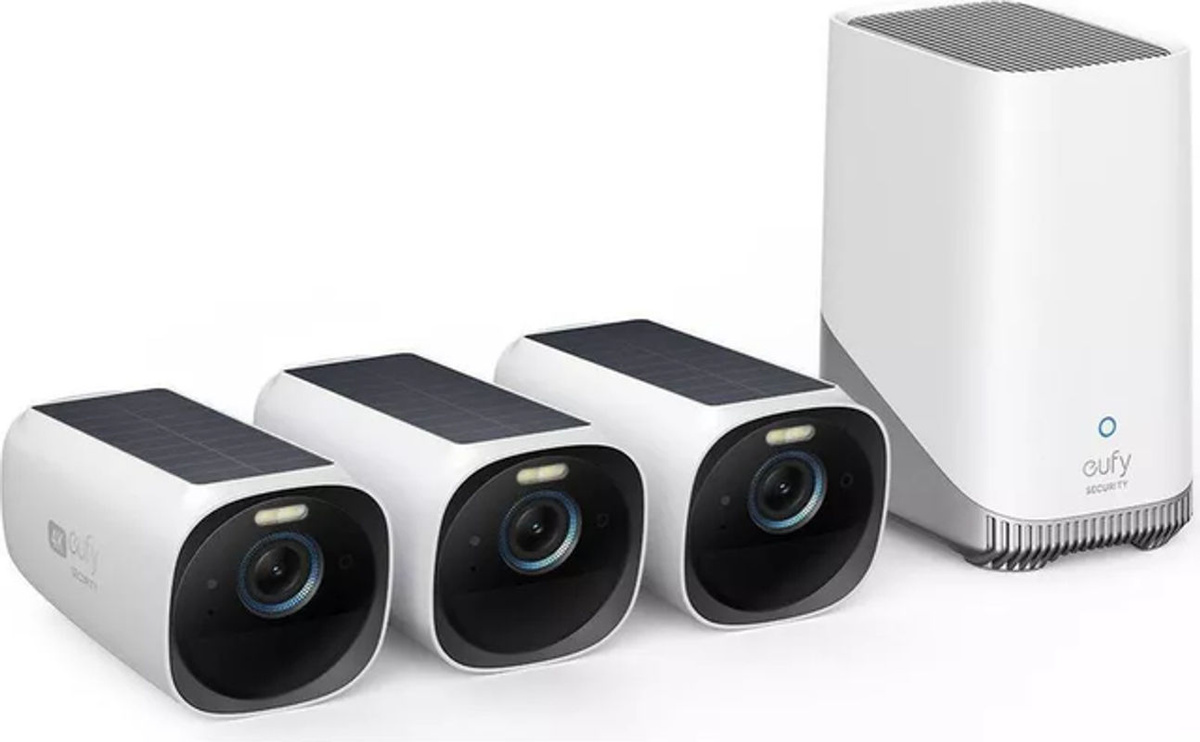 eufyCam 3 S330 4K Außenkamera 3er Set mit HomeBase 3 - Bild 2