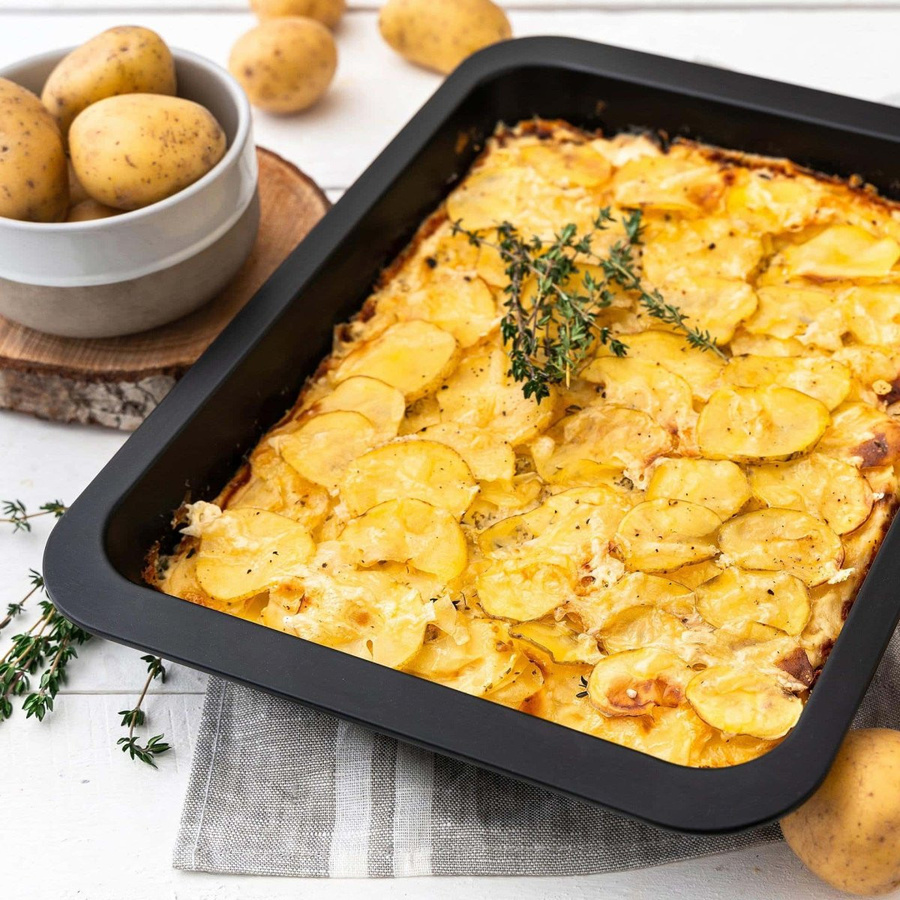 Zenker Auflaufform Special Lasagneform aus Keramik, Schwarz, B: 40 cm, T: 29 cm - Bild 2