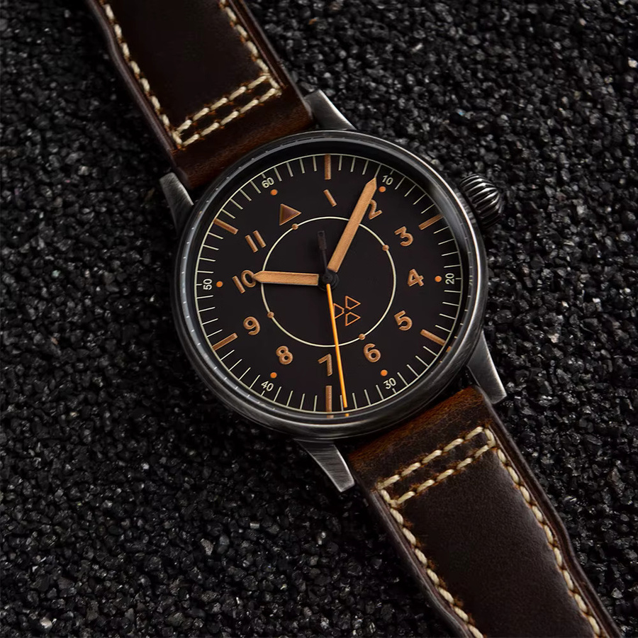 Hruodland Armbanduhr, Automatik, Edelstahl, Schwarz, Herren - Bild 2