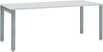 Schäfer Shop Select Schreibtisch LOGIN 4-Fuß in Lichtgrau und Basaltgrau, B: 160 cm, T: 80 cm, H: 74 cm - Bild 1