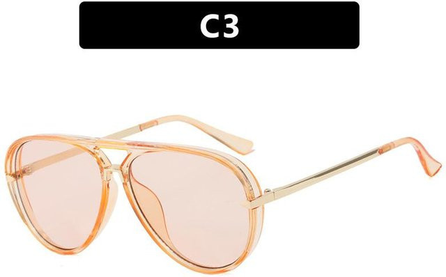 SZwatch Sonnenbrille Aviator, Unisex, Vollrand, Kunststoff, orange - Bild 1
