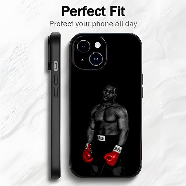 MY-CASE Handyhülle Mike Tyson Boxlegende in Schwarz für iPhone 17 16 15 14 13 Pro Max - Bild 1