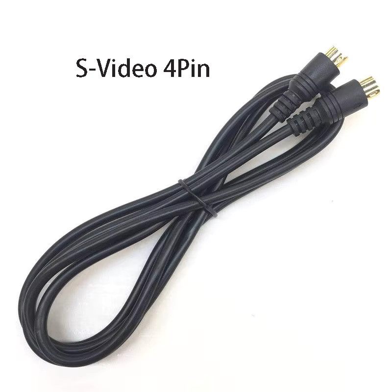 OULLX 4-Pin S-Video Verlängerungskabel Mini-DIN Stecker auf Stecker in Schwarz - Bild 2