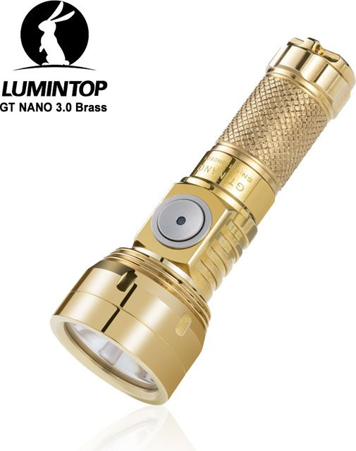 LUMINTOP GT NANO 3.0 EDC LED-Taschenlampe in Messing mit 700 Lumen und USB Typ C Wiederaufladbar - Bild 1