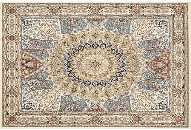 VIKAMA Boho Vintage Teppich in Multicolour für Wohnzimmer, Schlafzimmer oder Flur - Bild 1