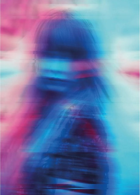 Komar Wandbild Neon Girl Paper Poster Multicolor B: 50 cm, H: 70 cm - Bild 1
