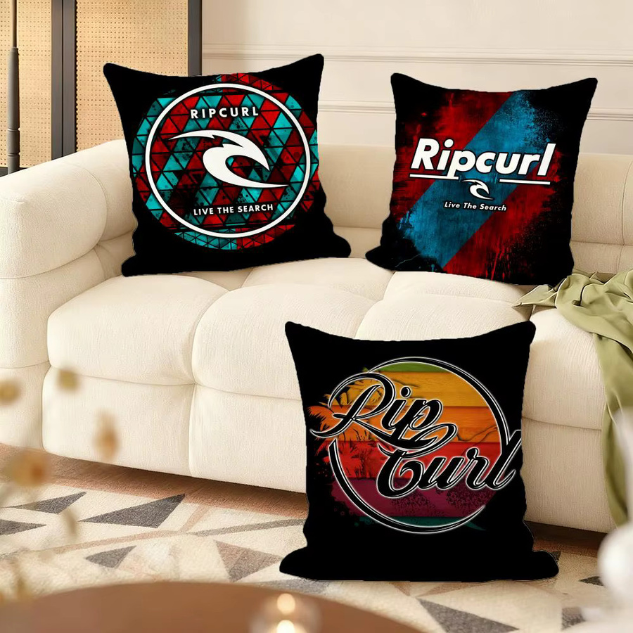 Ripcurl Kissenbezug aus weichem Plüsch in Weiß und Multicolour, quadratisch, B/T/H: 30 x 30 x 30 cm - Bild 3