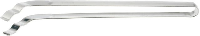 Schneider Wurstzange aus Edelstahl in Silber, Länge: 33,9 cm - Bild 1