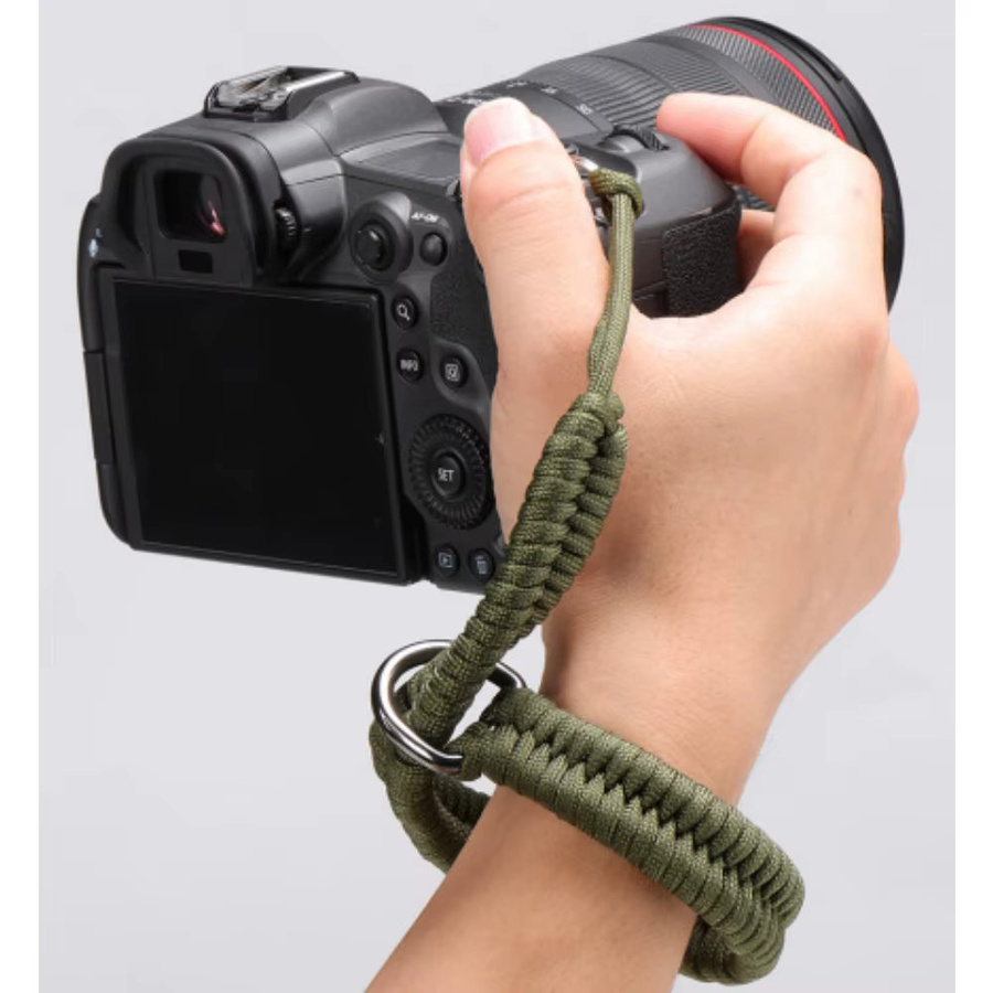 Handgewebte Kamera-Handschlaufe von Wrumava in Schwarz mit Quick Release für Canon Nikon Sony Fuji Leica Olympus - Bild 2