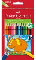 Faber-Castell Buntstifte Triangular Jumbo, 12er Pack, Mehrfarbig - Bild 1
