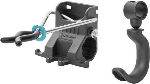 Gardena Combisystem Gerätehalter und Einzelhaken Set aus Aluminium - Bild 1
