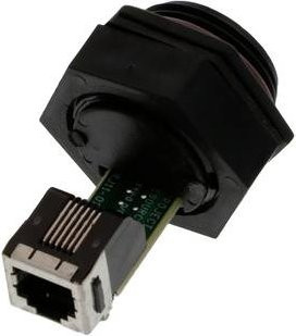 Molex ENET RJ Ethernet LAN Anschlussdose in Schwarz 1300550014 - Bild 1
