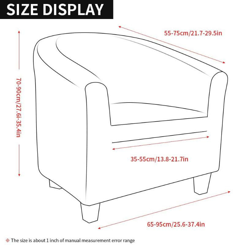 Housmife Stretch-Sesselbezug mit geometrischem Muster, elastischer und rutschfester Möbelschutz aus Polyester für Einzelsitze - Bild 3