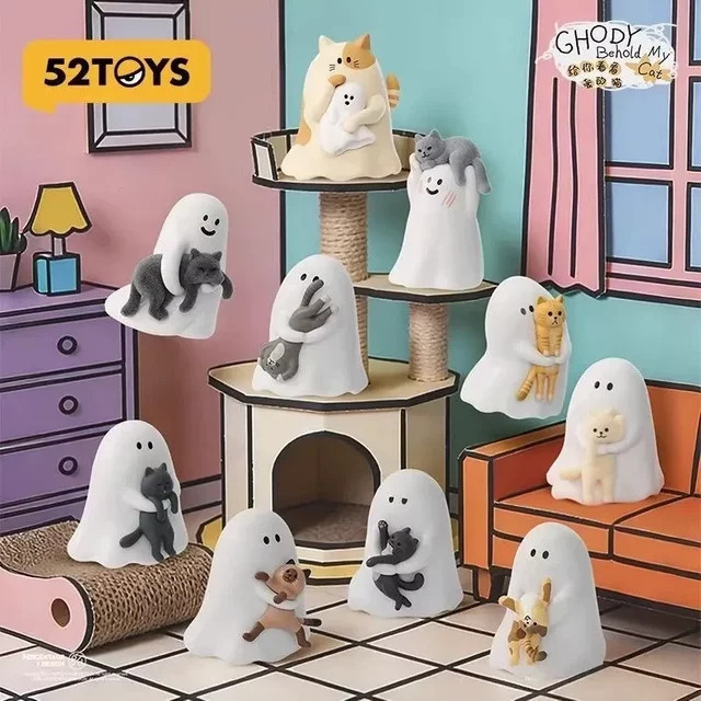 52toys Ghost Behold My Cat Blind Box, leuchtende Minifiguren, Sammelspielzeug - Bild 1