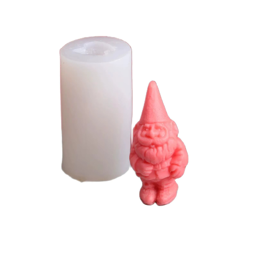 Silikonform Weihnachtsmann für handgefertigte Duftkerzen und Weihnachtsdekoration - Bild 2