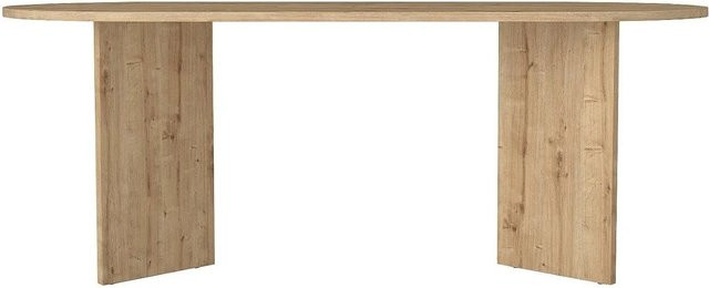 Vente-unique Esstisch Topania rechteckig in Naturfarben Hell Braun mit 200 cm Breite - Bild 1