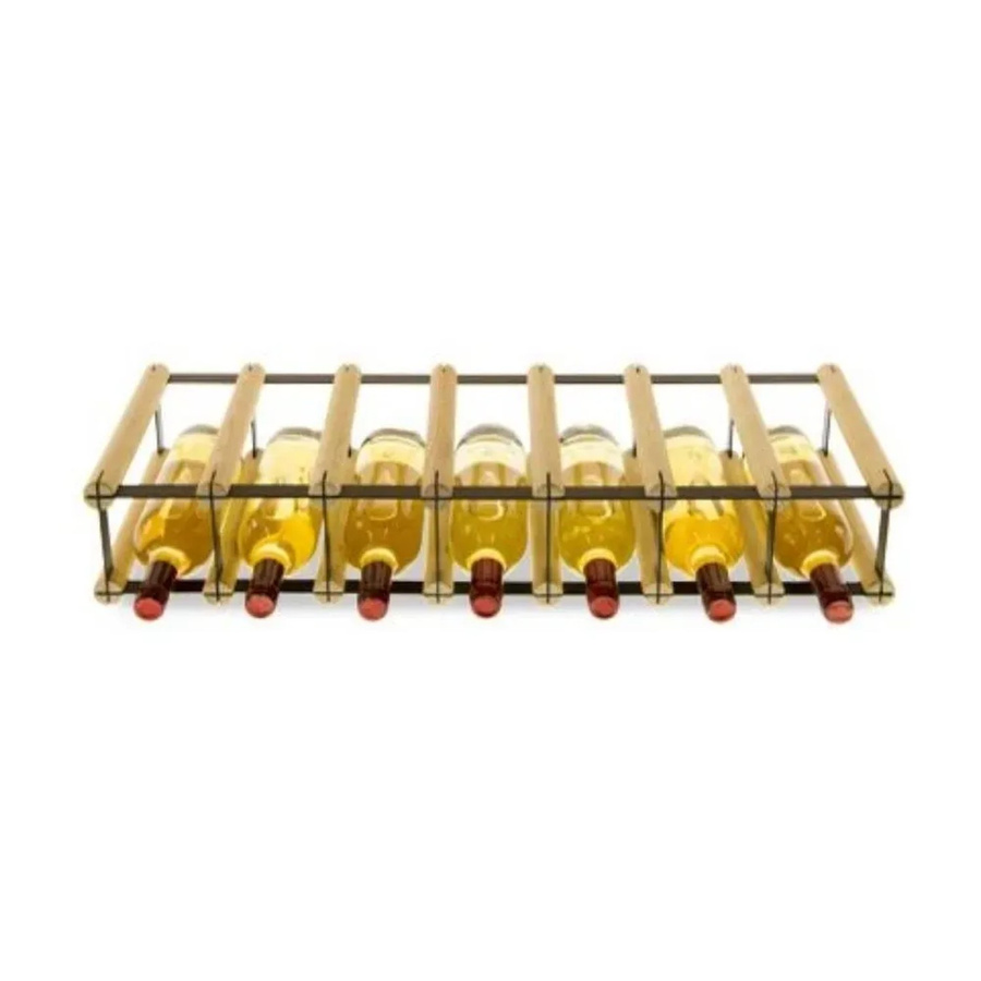 PROREGAL Modulares Weinregal Vinotega aus massivem Kiefernholz in Natur, H x B x T: 12,5 x 72,5 x 24,5 cm - Bild 2