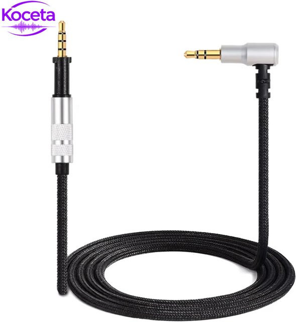 Koceta K450 OFC Kupfer-Kopfhörerkabel in Schwarz mit 3,5 mm Jack als HiFi Audio Upgrade Ersatzkabel für On-Ear-Headsets wie AKG K451 K452 Q460 K480 - Bild 1