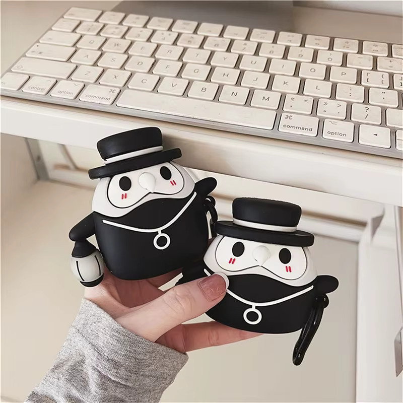Niedrige 3D Cartoon Silikon Schutzhülle für Apple AirPods Pro 2, AirPods 3 (2021) und AirPods 1/2 Ladebox Abdeckung - Bild 3